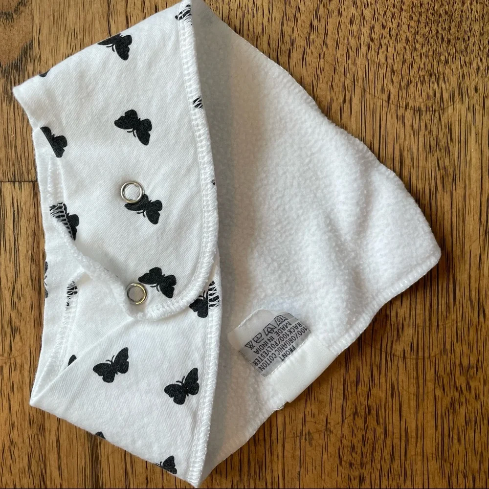 Kiddie Star Baby Girl Bandana Bins 5 Pack Bundle Floral, Hearts, Polka Dot, Pink